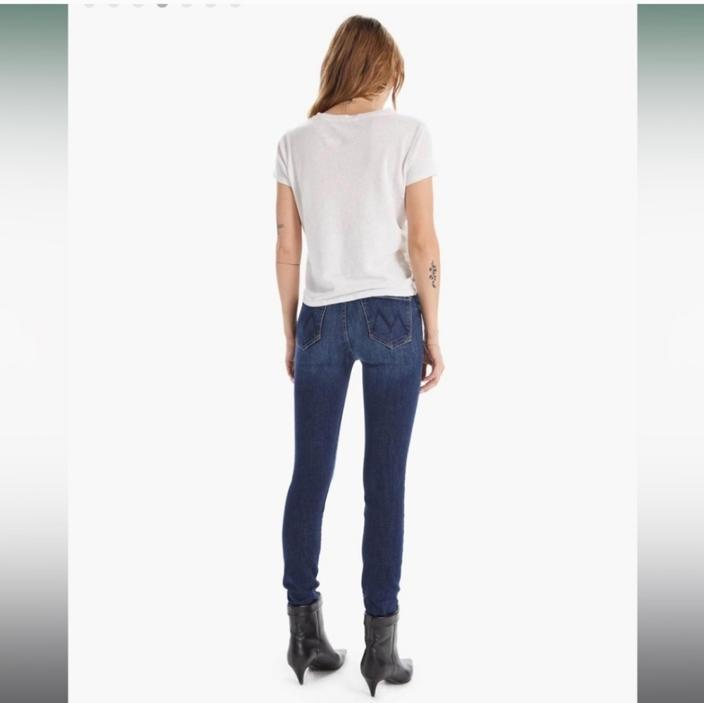 MOTHER High Waisted Looker Skinny Jeans Teaming Up Wash Size 26 - Picture 2 of 12
